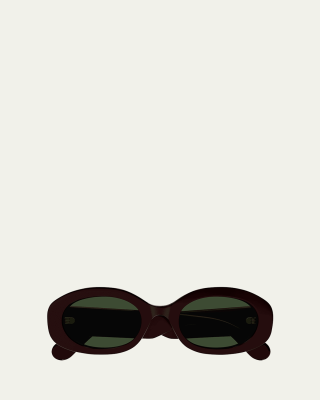 Naomy Acetate Oval Sunglasses